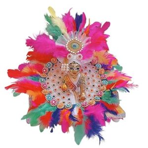 Holi Special Kanha Ji Vastra – Feather Work Edition