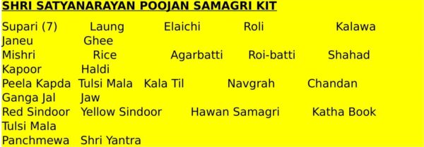 Premanjali Satyanarayan Pooja Kit (30+ Items) - Image 2