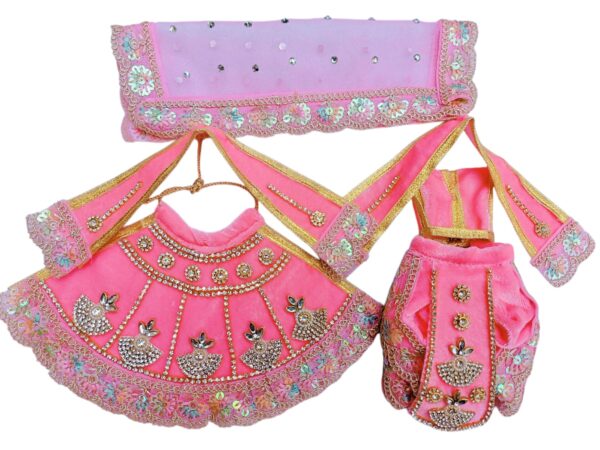 Elegant Radha Krishna & Laxmi Ganesh Vastra Set – Export Quality