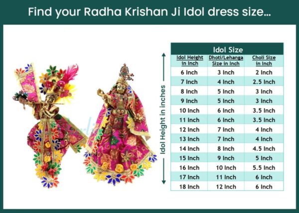 Radha Krishna & Laxmi Ganesh Vastra Set – Premium Export Quality - Image 2