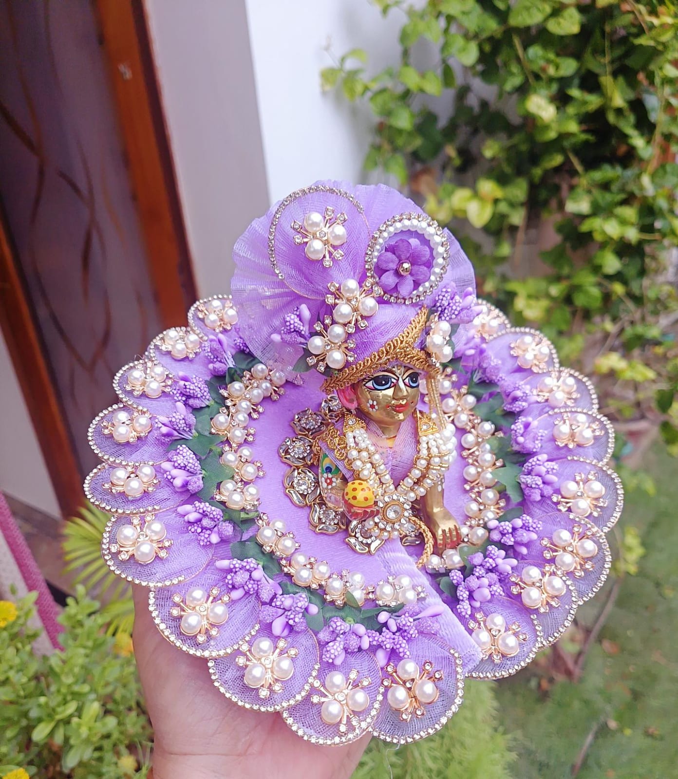 Purple Laddu Gopal Dress - Image 2