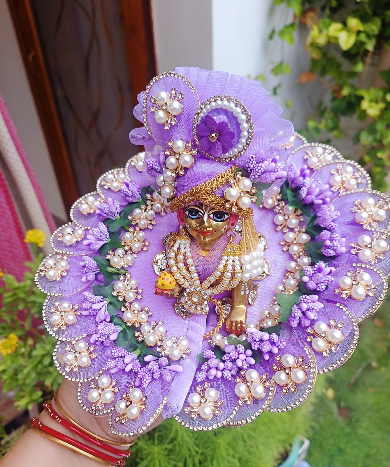 Purple Laddu Gopal Dress