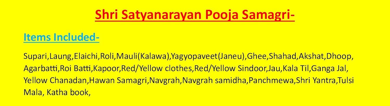 Premanjali Satyanarayan Pooja Kit (30+ Items) - Image 2