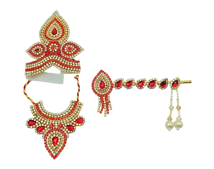 Red Laddu Gopal Jewellery