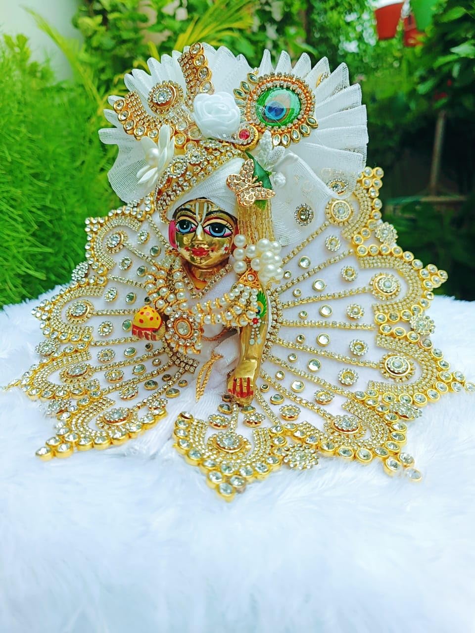White Laddu Gopal Dress - Image 2