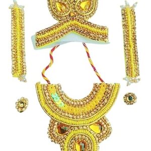 Yellow Laddu Gopal/Mata Rani Jewellery