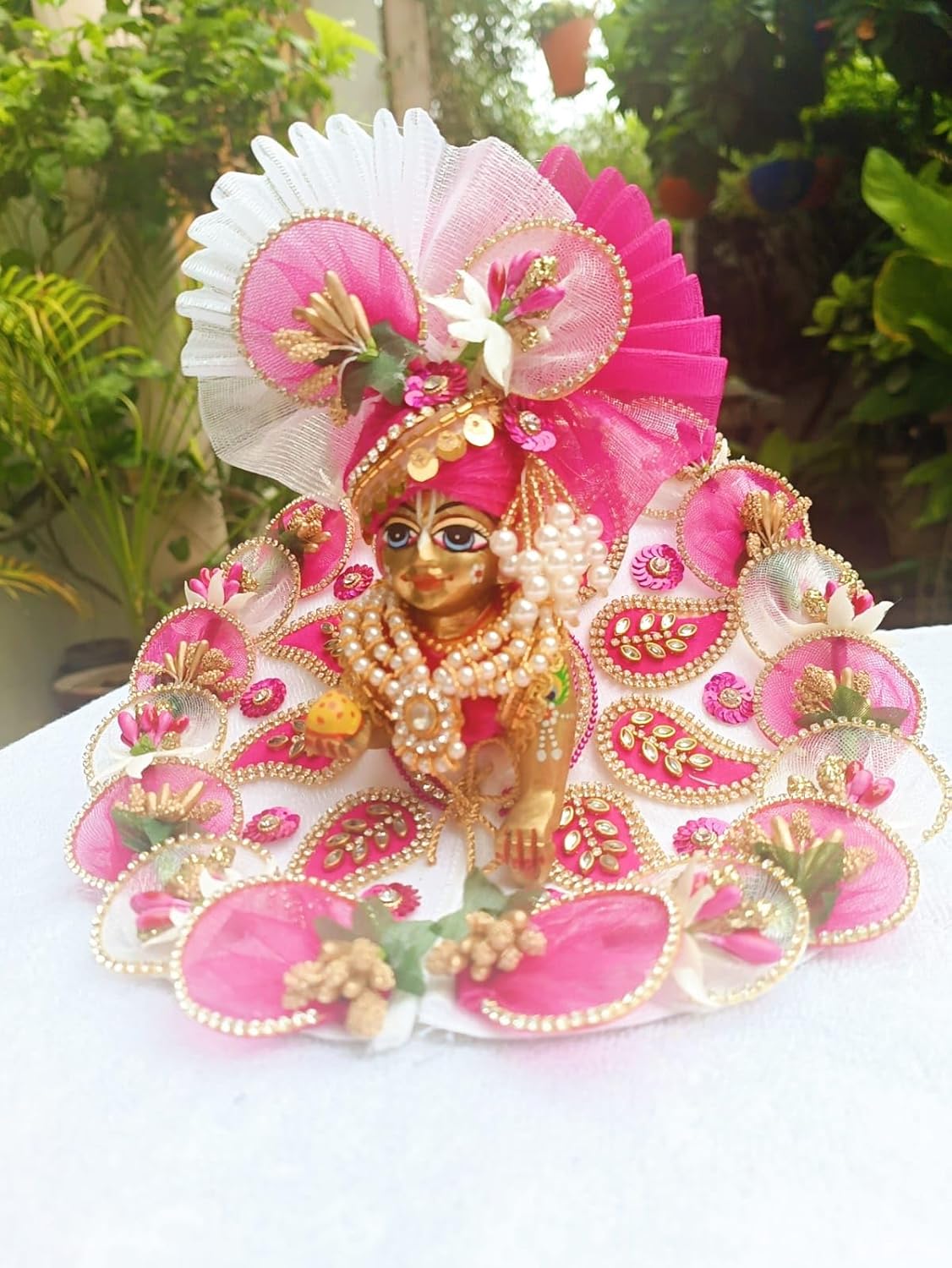 Pink Laddu Gopal Dress - Image 2
