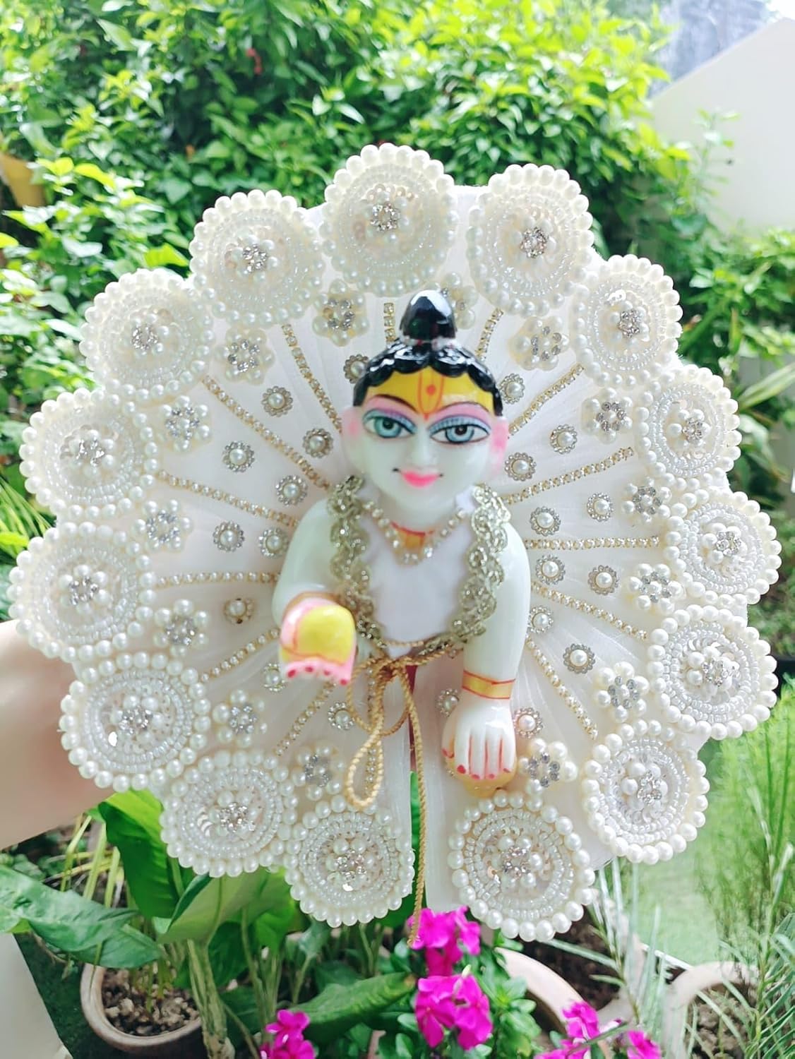 White Laddu Gopal Dress - Image 2