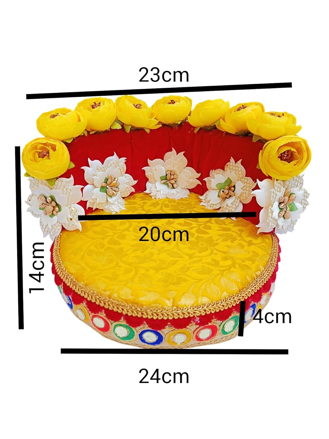 Yellow Aasan (MDF Board & Thermocol) - Image 3