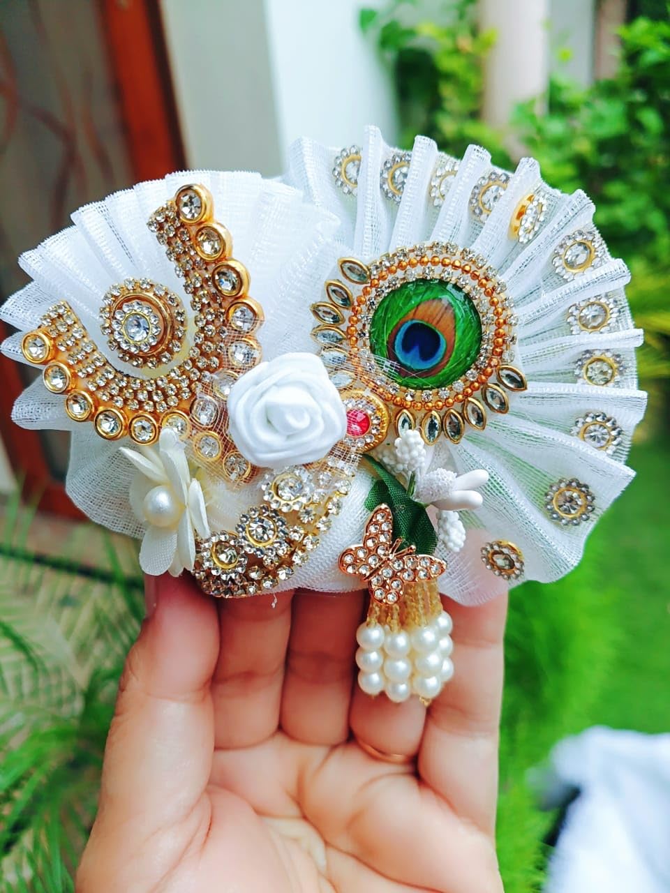 White Laddu Gopal Dress - Image 3