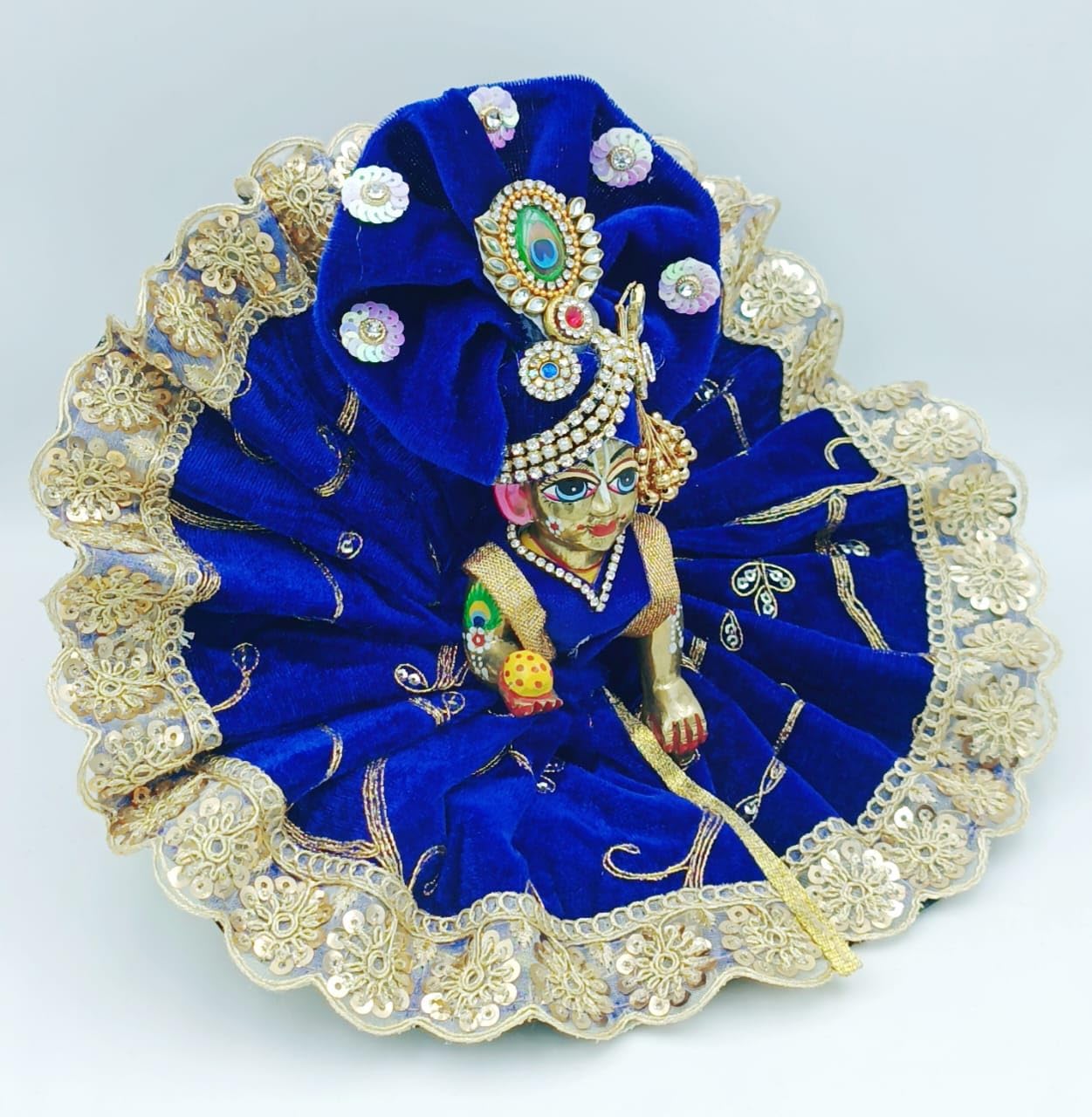 Blue Laddu Gopal Dress - Image 4