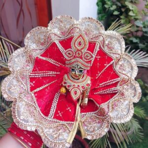 Red Laddu Gopal Dress