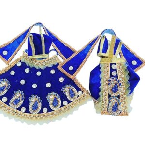 Blue Laxmi Ganesh/Radha Krishna Dress
