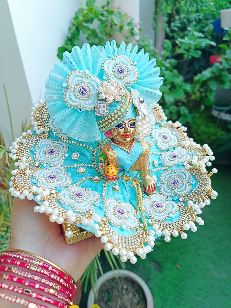 Blue Laddu Gopal Dress - Image 4