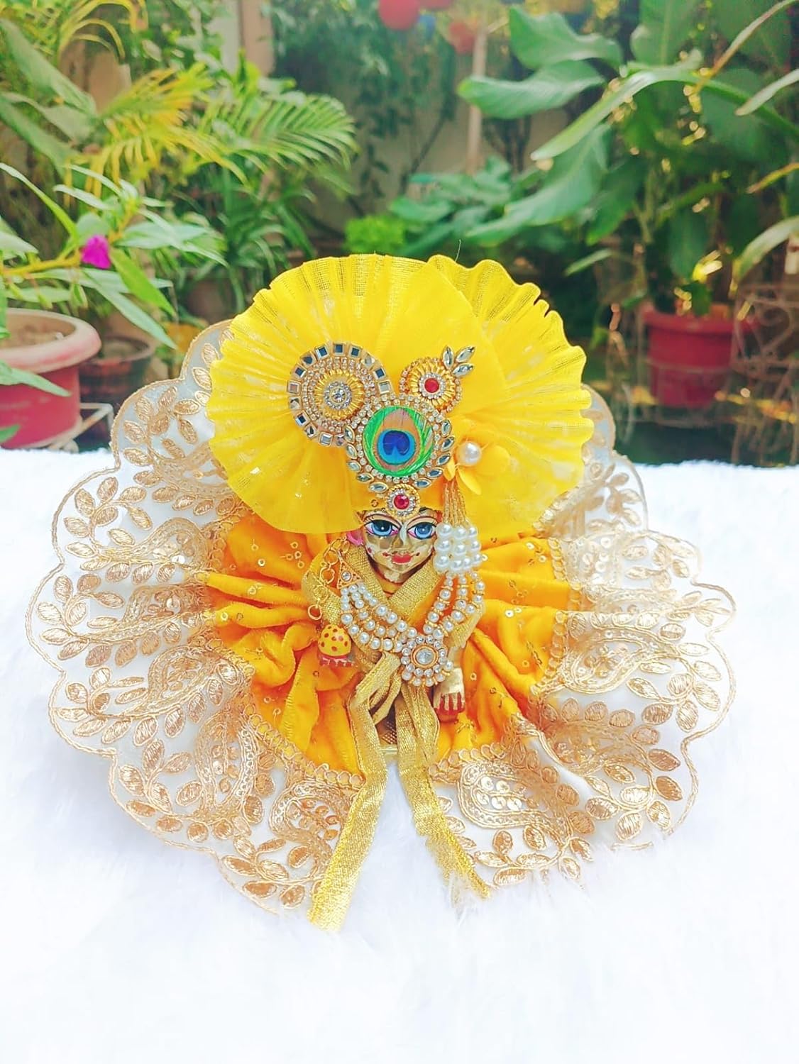 Yellow Laddu Gopal Dress - Image 4