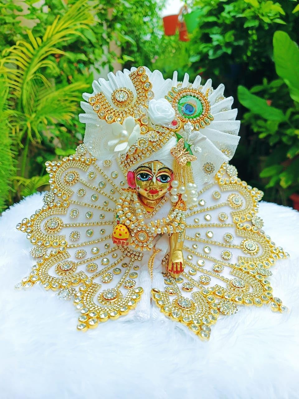 White Laddu Gopal Dress - Image 4