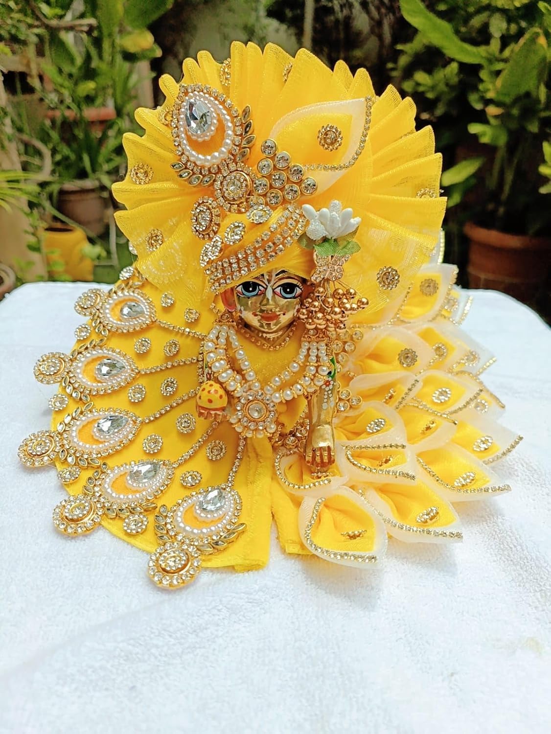 Yellow Laddu Gopal Dress - Image 4