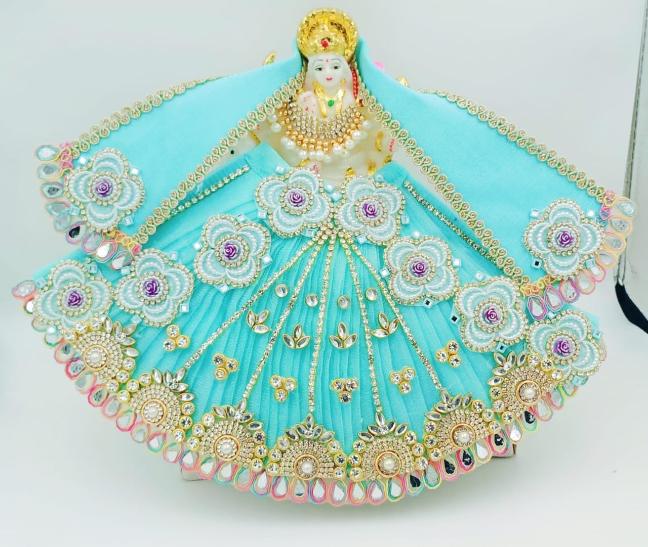 Blue Mata Rani Dress - Image 4