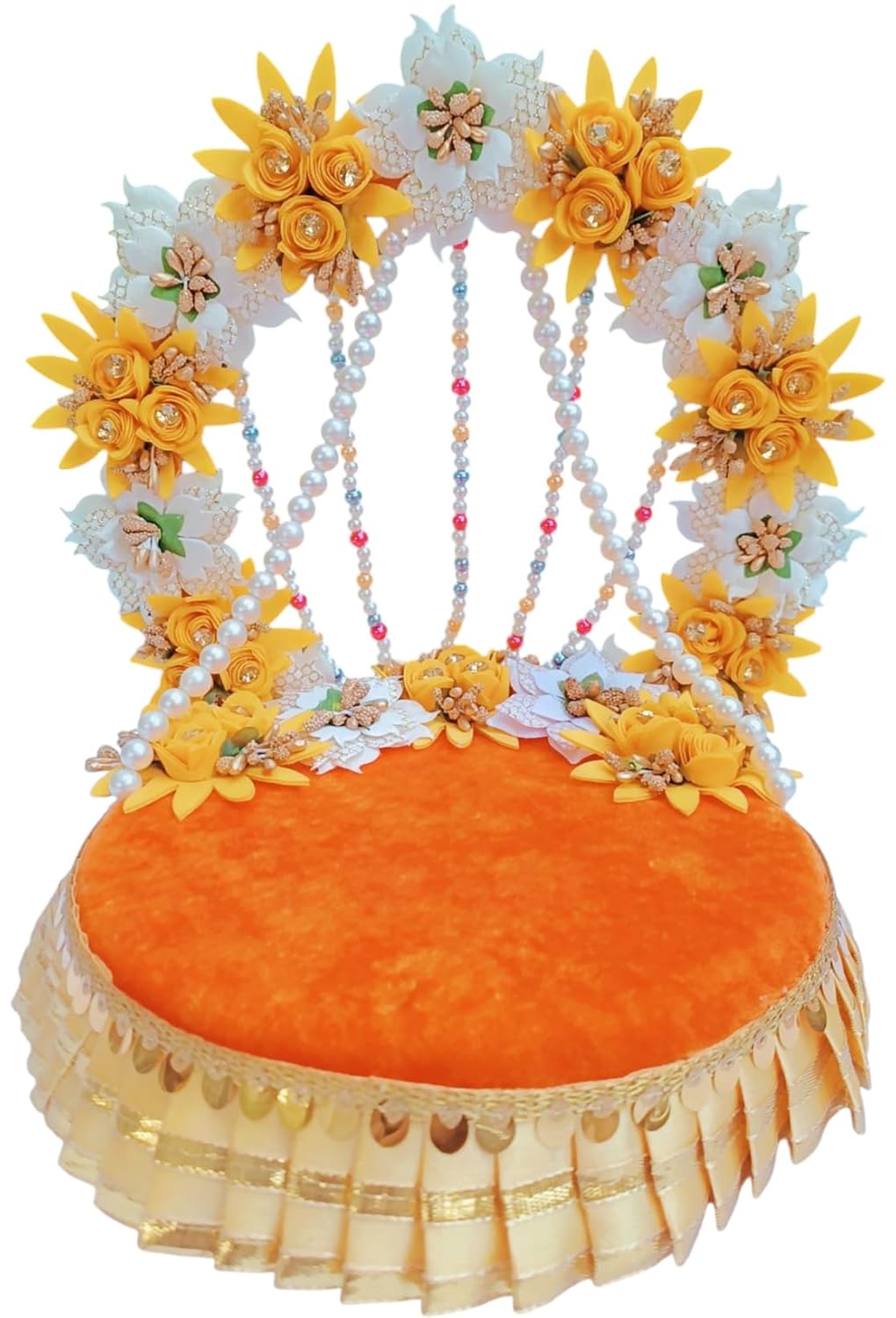 Singhasan for Laddu Gopal (Orange)