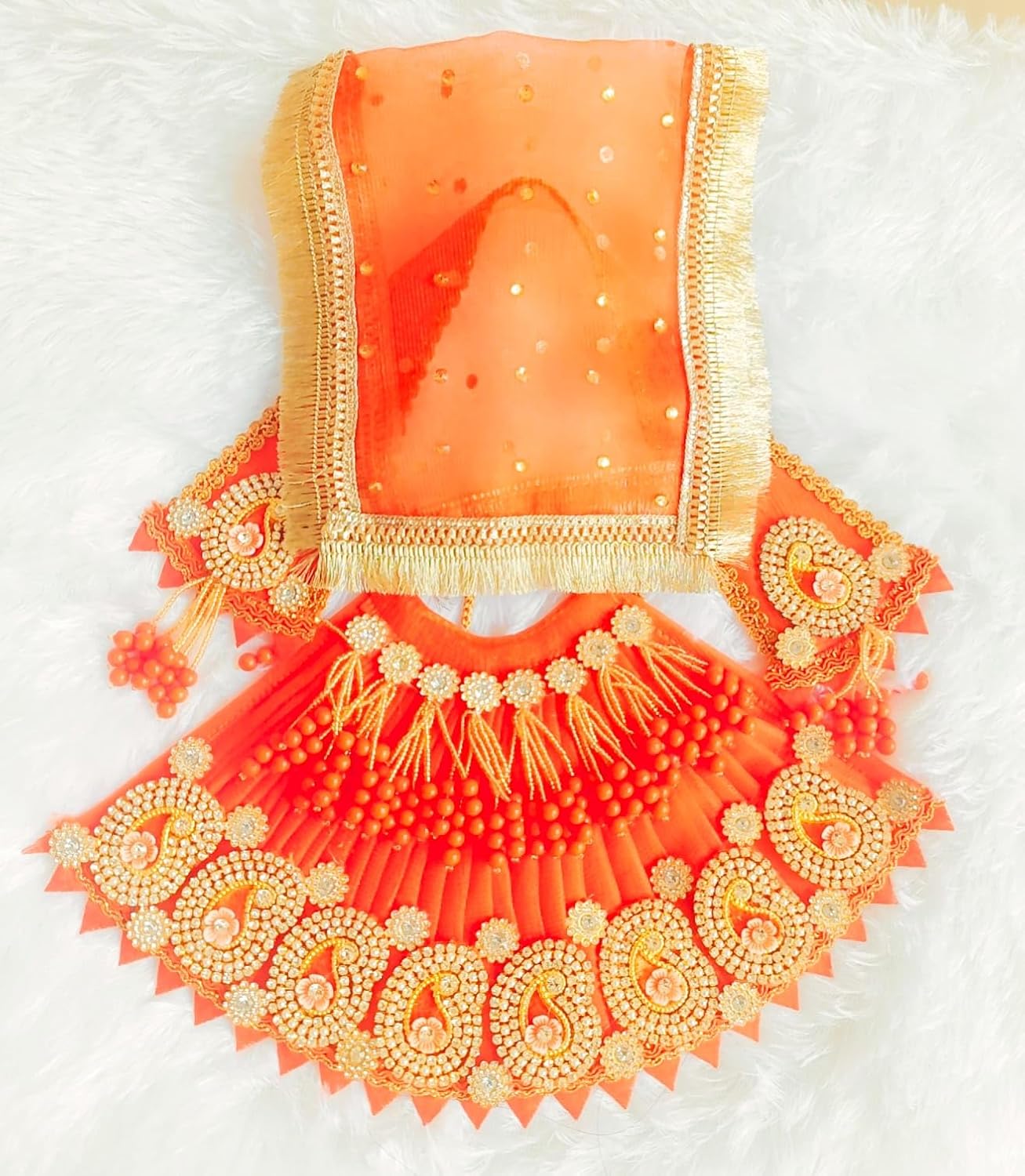 Orange Mata Rani Dress - Image 4