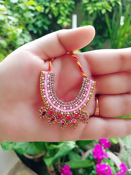 Pink Laddu Gopal/Mata Rani Jewellery - Image 3