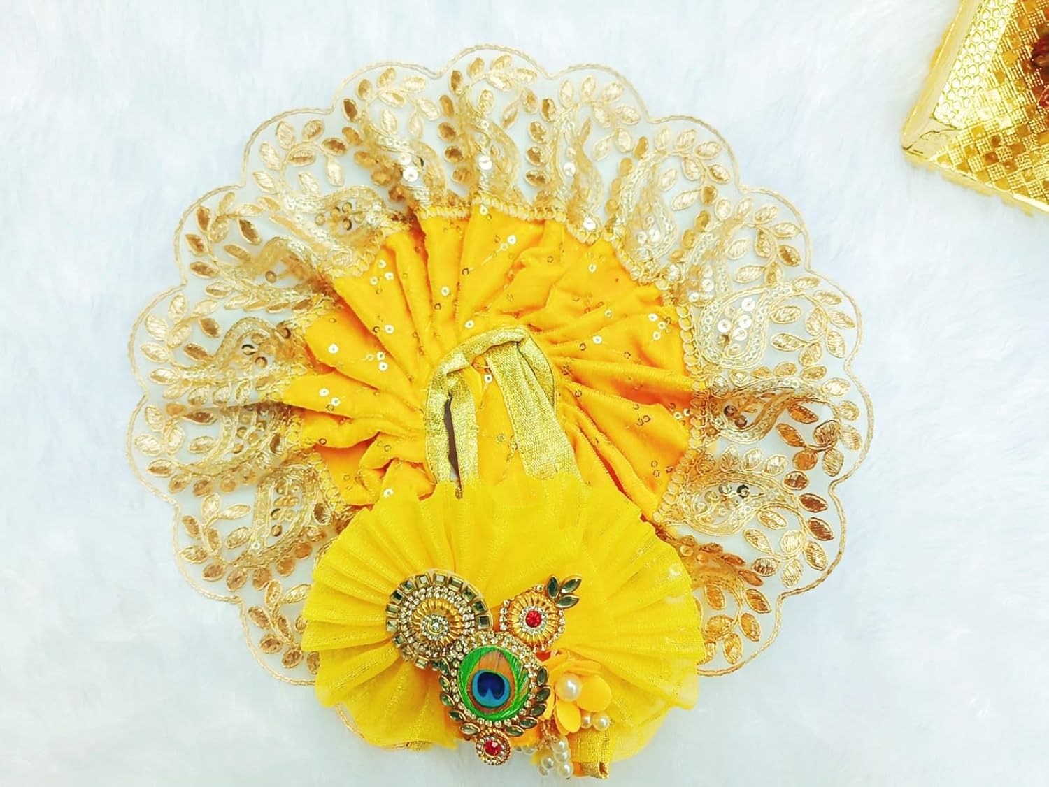 Yellow Laddu Gopal Dress - Image 2