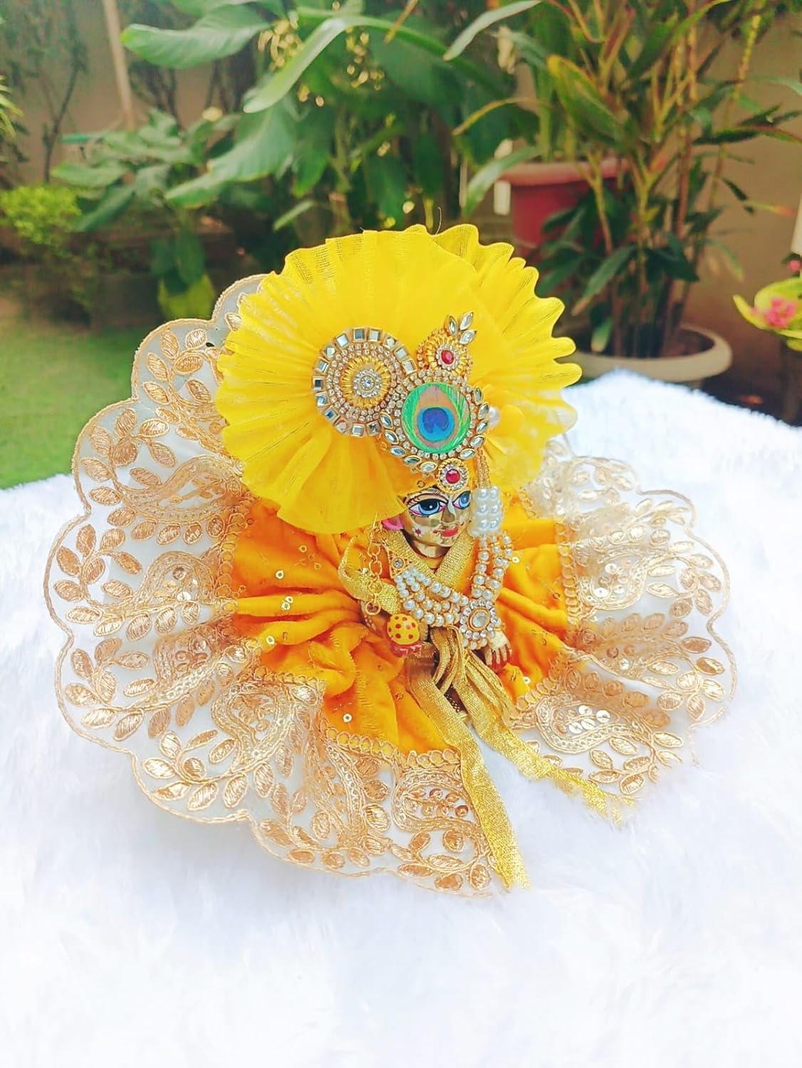 Yellow Laddu Gopal Dress - Image 3