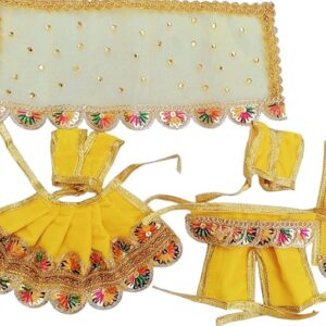 Yellow Laxmi Ganesh/Radha Krishna Dress