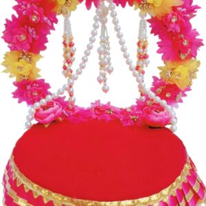 Singhasan for Laddu Gopal (Red)