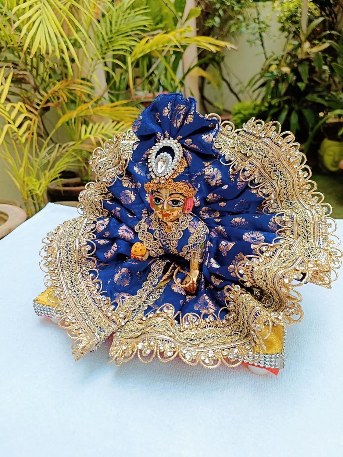 Blue Laddu Gopal Dress - Image 3