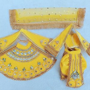 Yellow Radha Krishna Dress