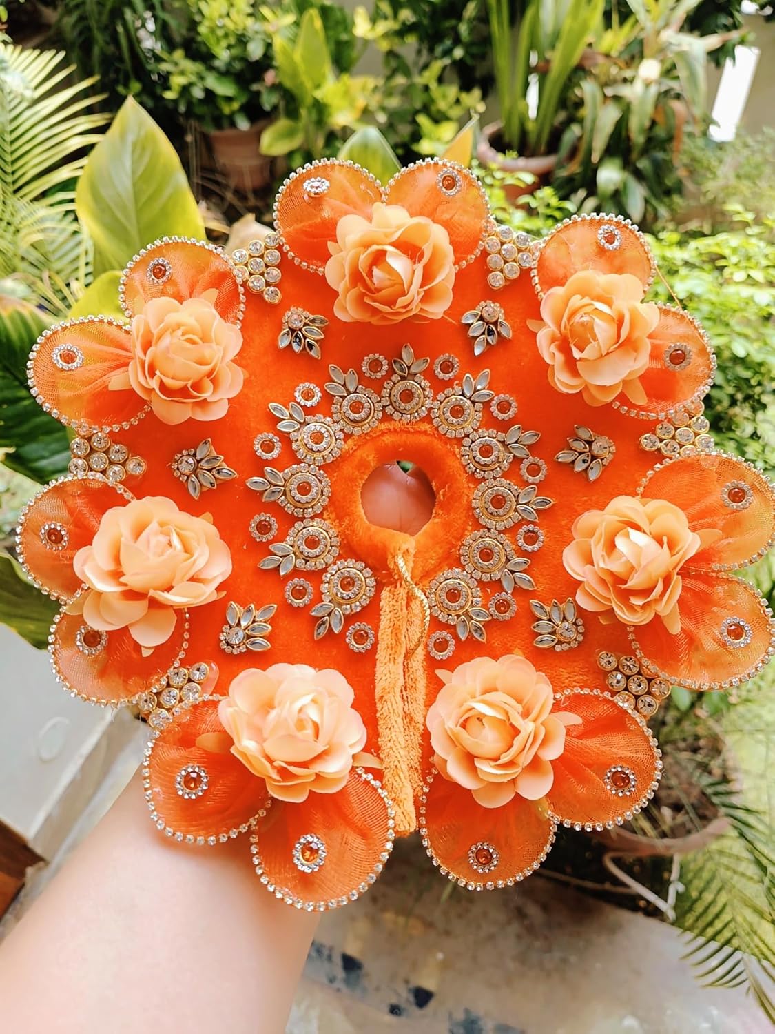 Orange Laddu Gopal Dress - Image 2