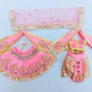 Pink Radha Krishna Dress