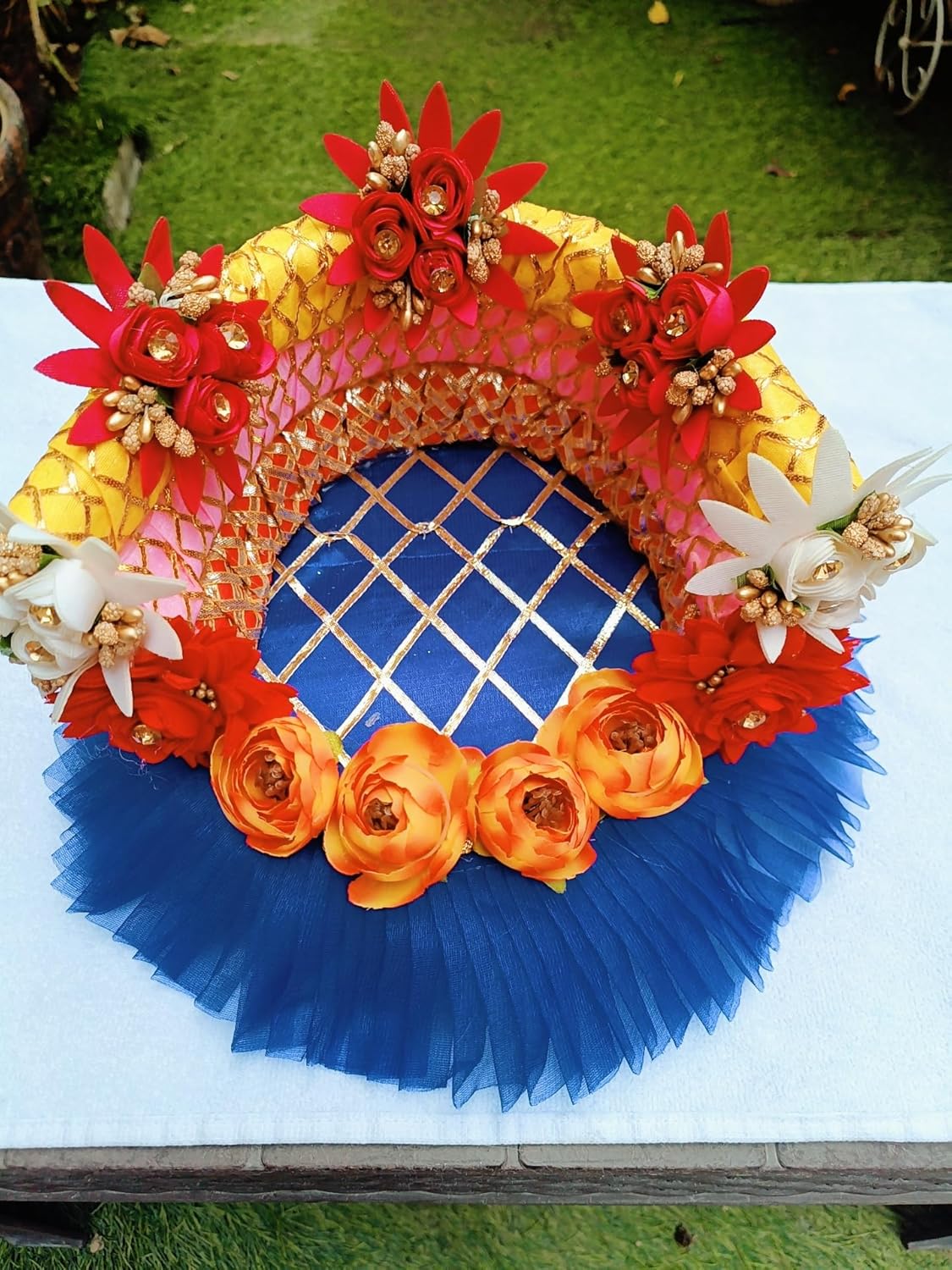 Blue Aasan (MDF Board & Thermocol) - Image 2