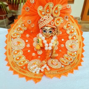 Orange Laddu Gopal Dress