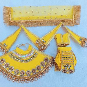 Yellow Radha Krishna Dress