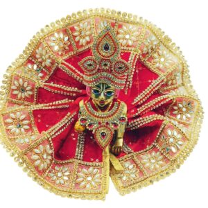 Red Laddu Gopal Dress