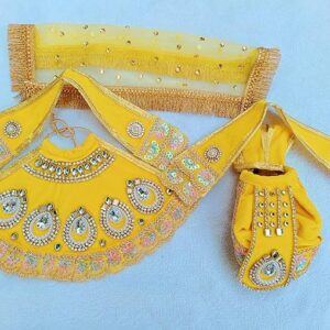 Yellow Radha Krishna Dress