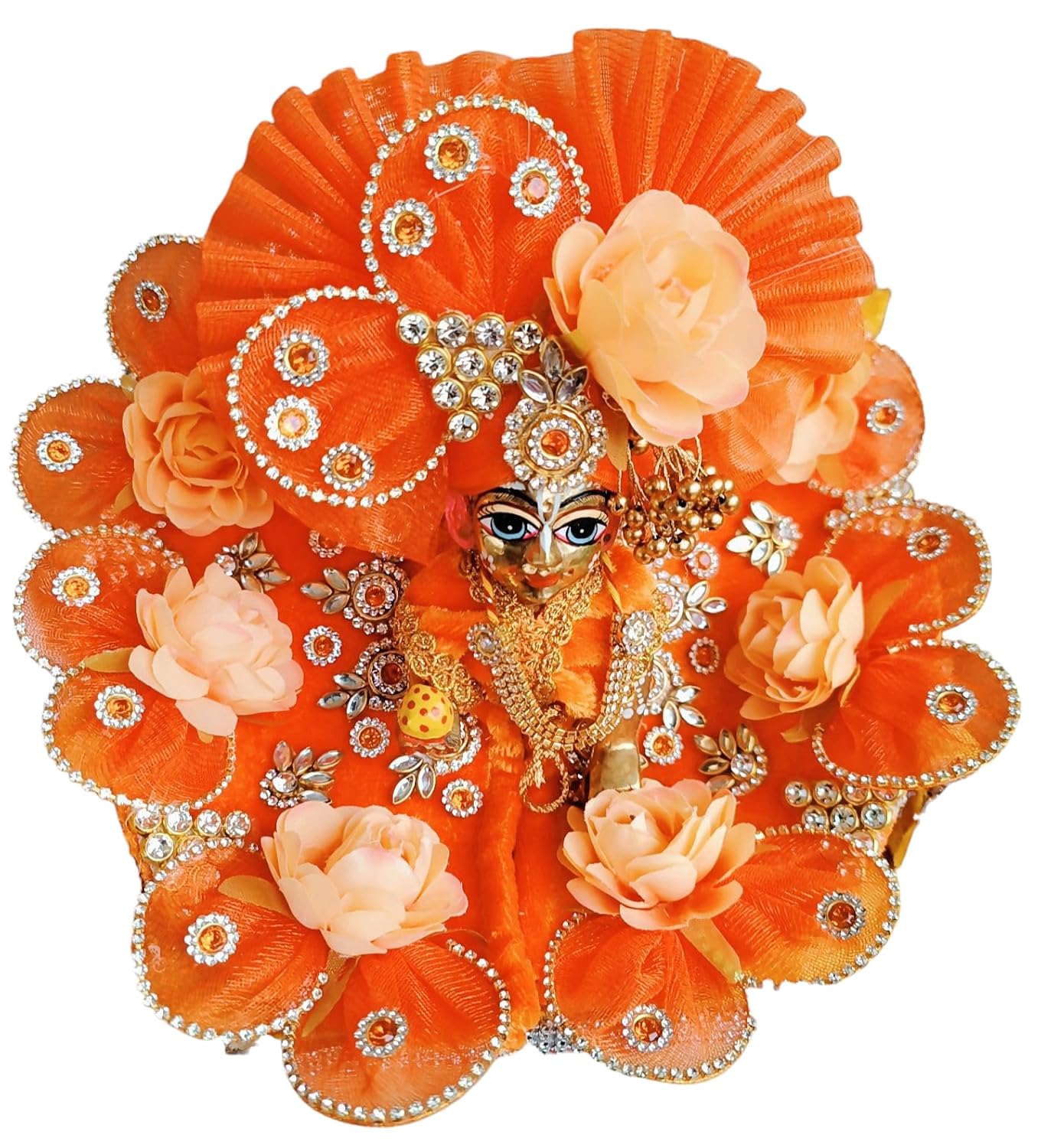 Orange Laddu Gopal Dress