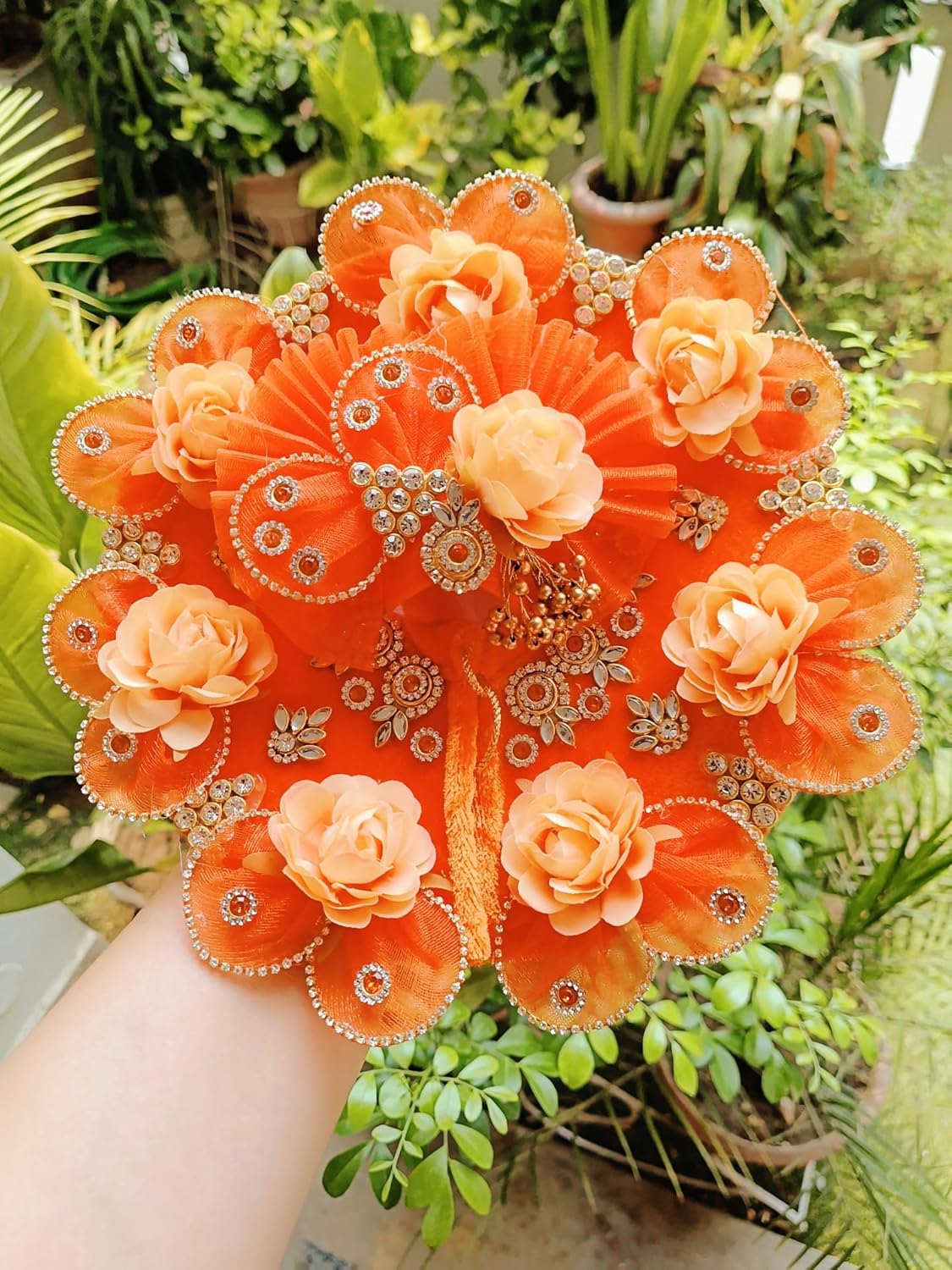 Orange Laddu Gopal Dress - Image 3