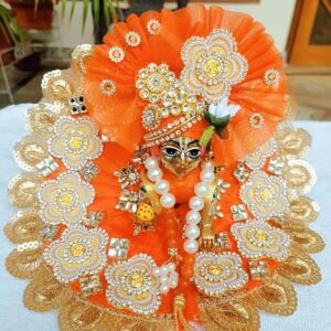 Orange Laddu Gopal Dress