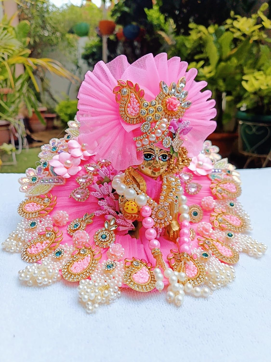 Pink Laddu Gopal Dress - Image 2