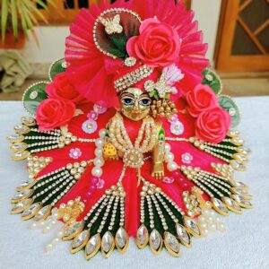 Red Laddu Gopal Dress