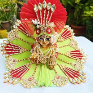 Green Laddu Gopal Dress
