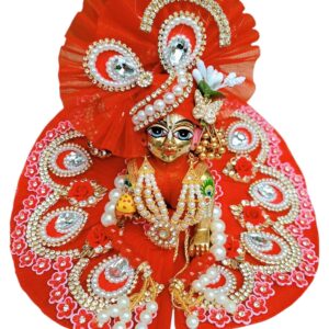 Red Laddu Gopal Dress