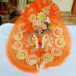 Orange Laddu Gopal Dress