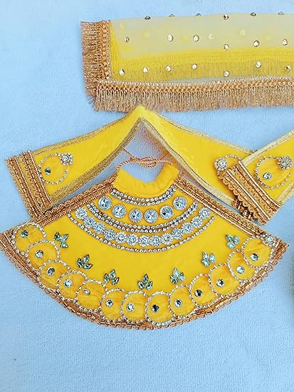 Yellow Radha Krishna Dress - Image 3