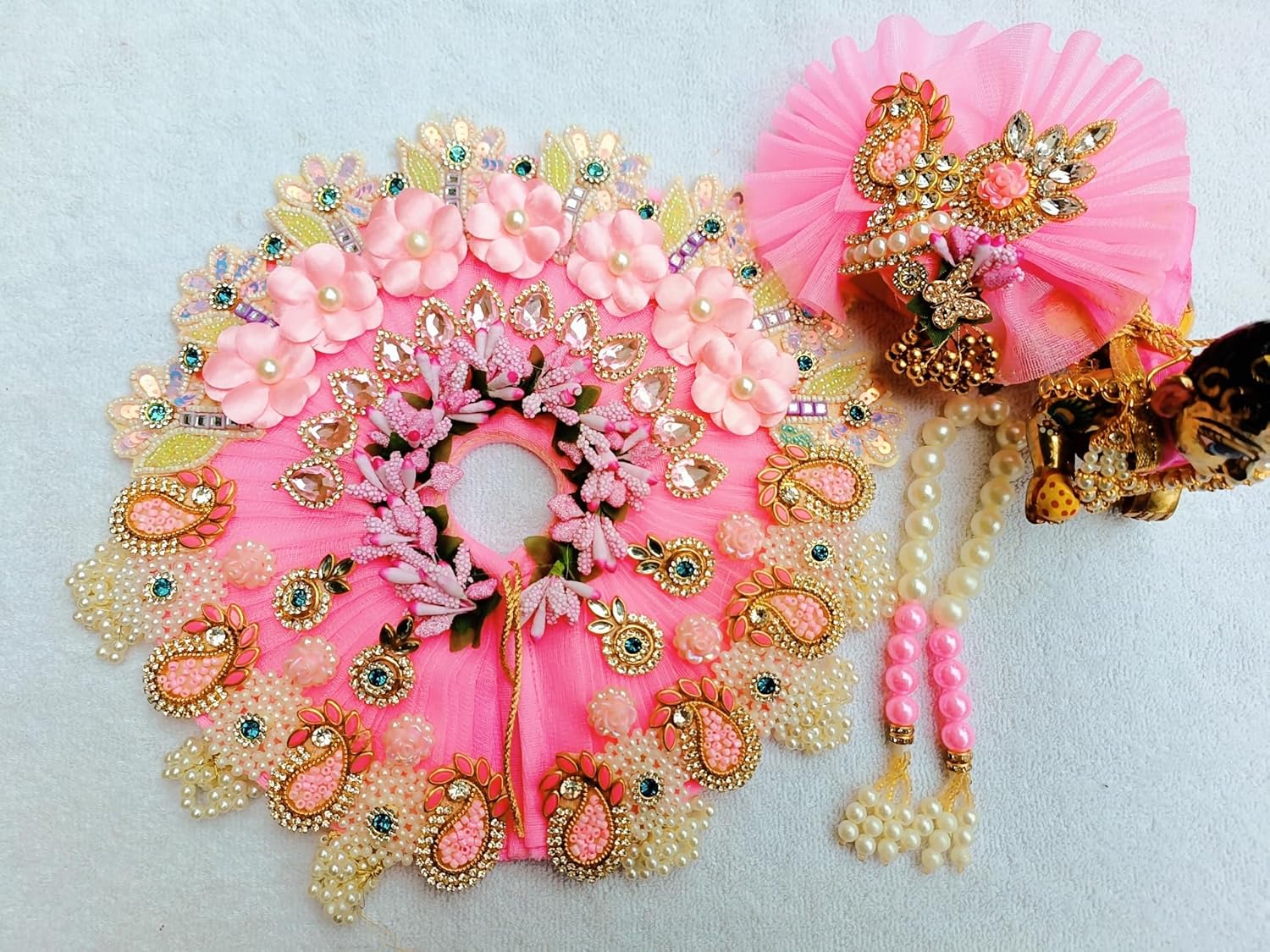 Pink Laddu Gopal Dress - Image 3