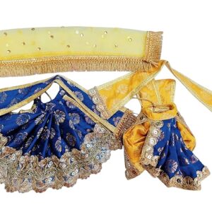 Blue Laxmi Ganesh/Radha Krishna Dress