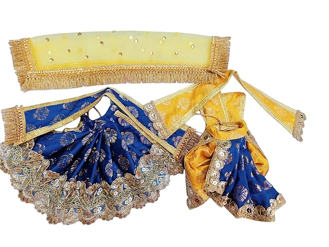 Blue Laxmi Ganesh/Radha Krishna Dress